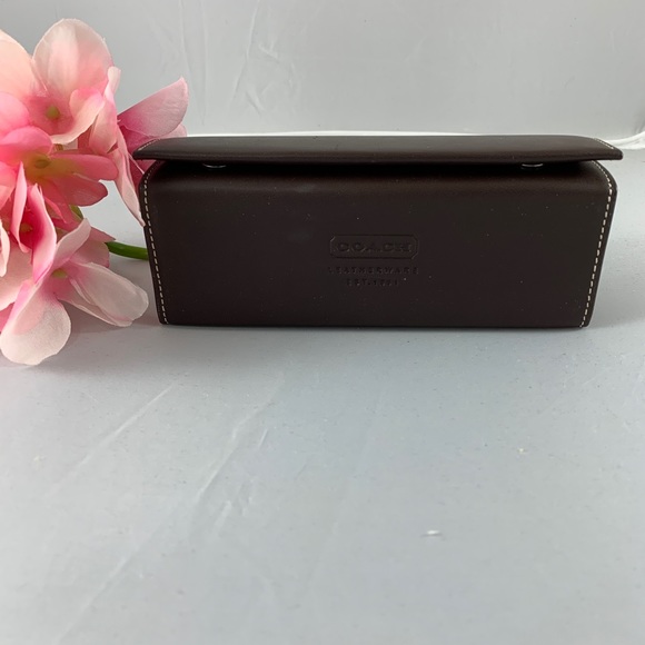 Coach Accessories - Coach Brown Leather Sunglasses Case